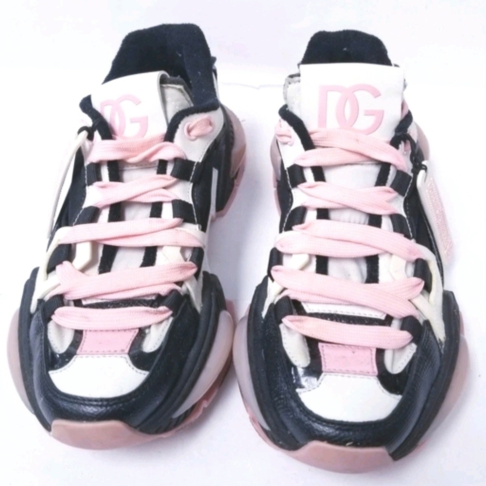 Dolce & Gabbana Wmns Air Master 'White Black Pink' EU 36/ US Wmns 6 - Picture 3 of 8